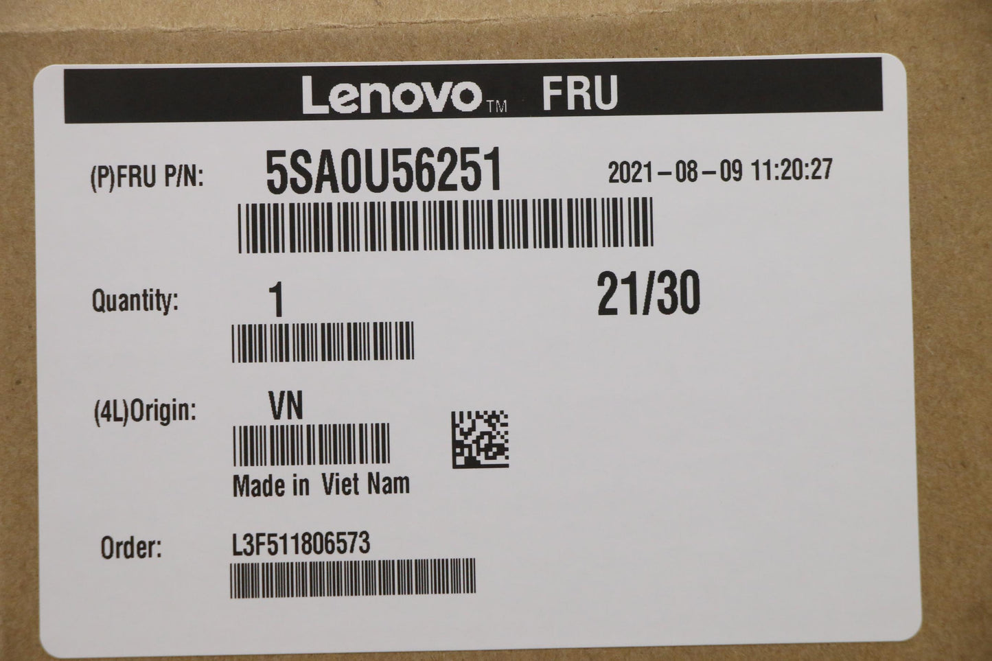 Lenovo Sp Intel I7-11700 2.5Ghz/8C - 5SA0U56251