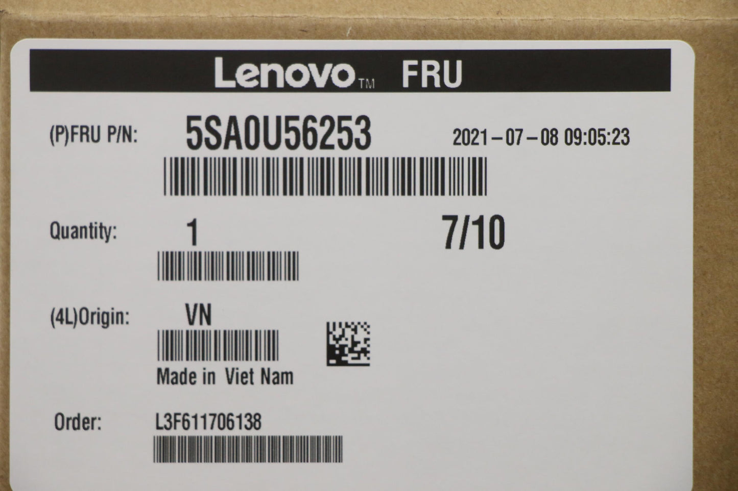 Lenovo Sp Intel I5-11500 2.7Ghz/6C - 5SA0U56253
