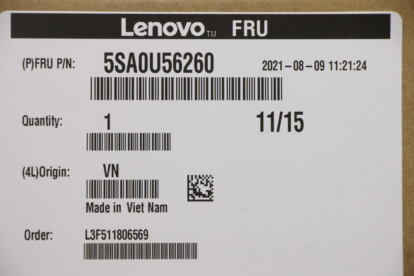 Lenovo Sp Intel I9-11900Kf 3.5Ghz 8C - 5SA0U56260