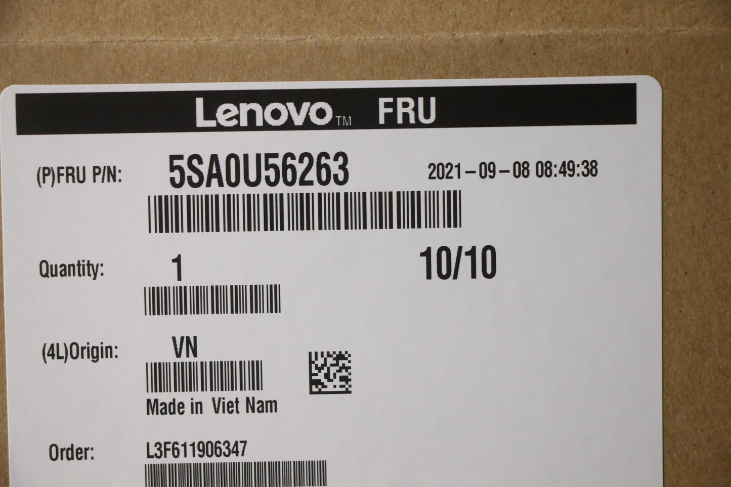 Lenovo Sp Intel I9-11900F 2.5Ghz/8C - 5SA0U56263