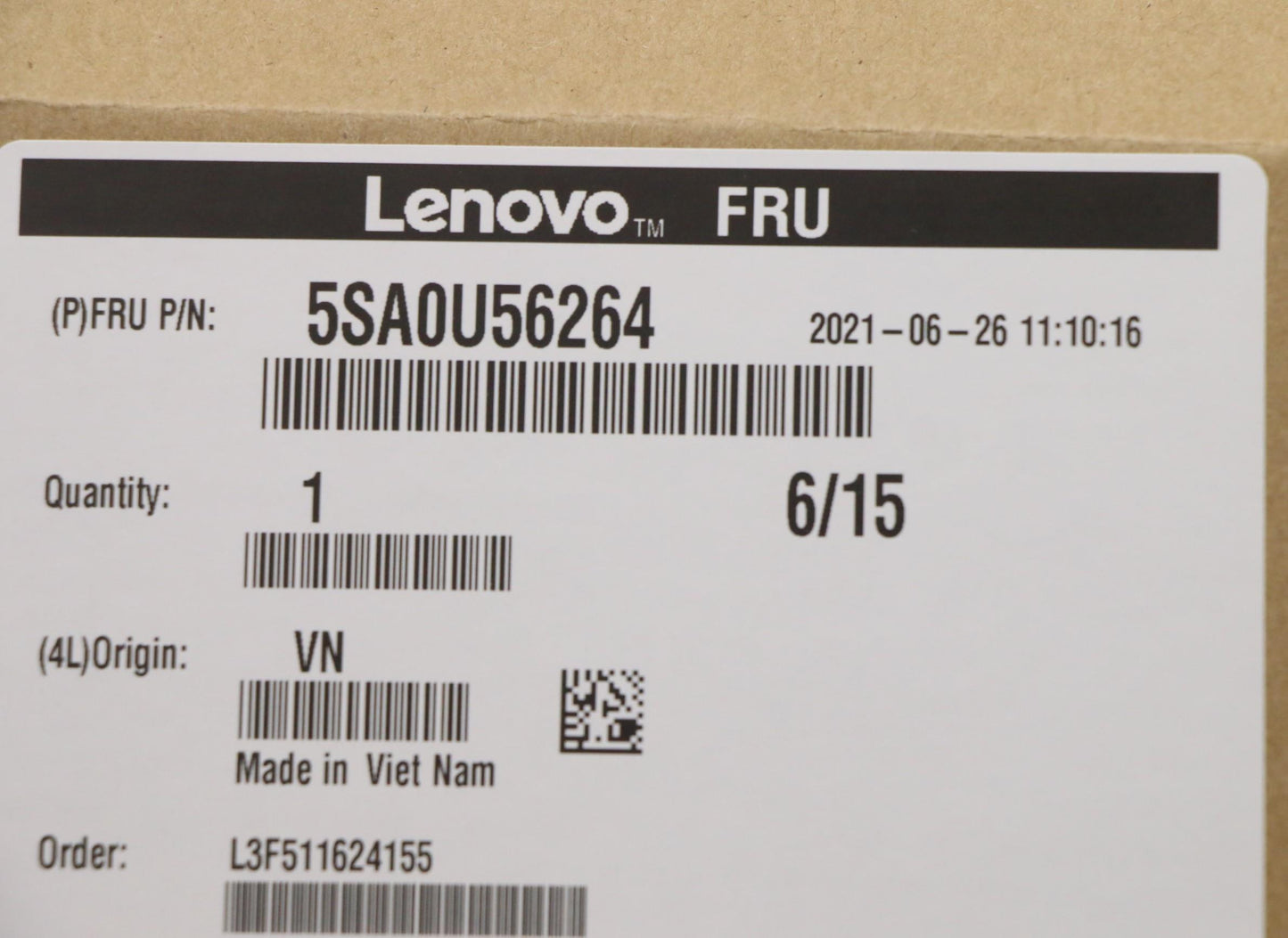 Lenovo Sp Intel I7-11700F 2.5Ghz/8C - 5SA0U56264