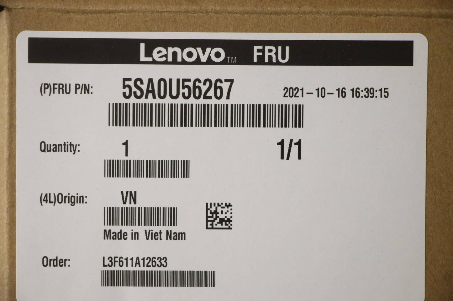 Lenovo Sp Intel I3-10305 3.8Ghz/4C/8M - 5SA0U56267