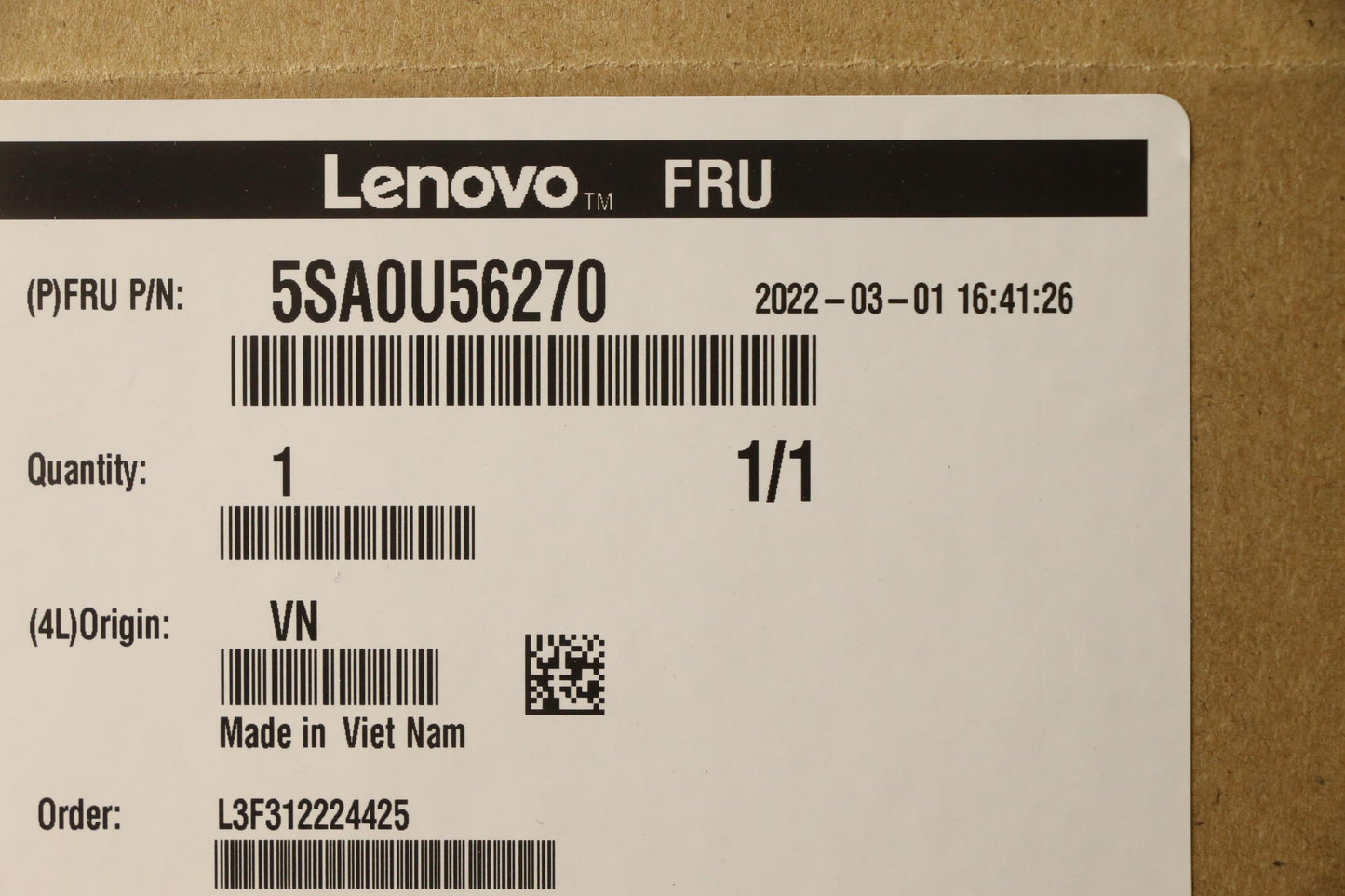 Lenovo Sp Intel G6605 4.3Ghz/2C/4M 58 - 5SA0U56270