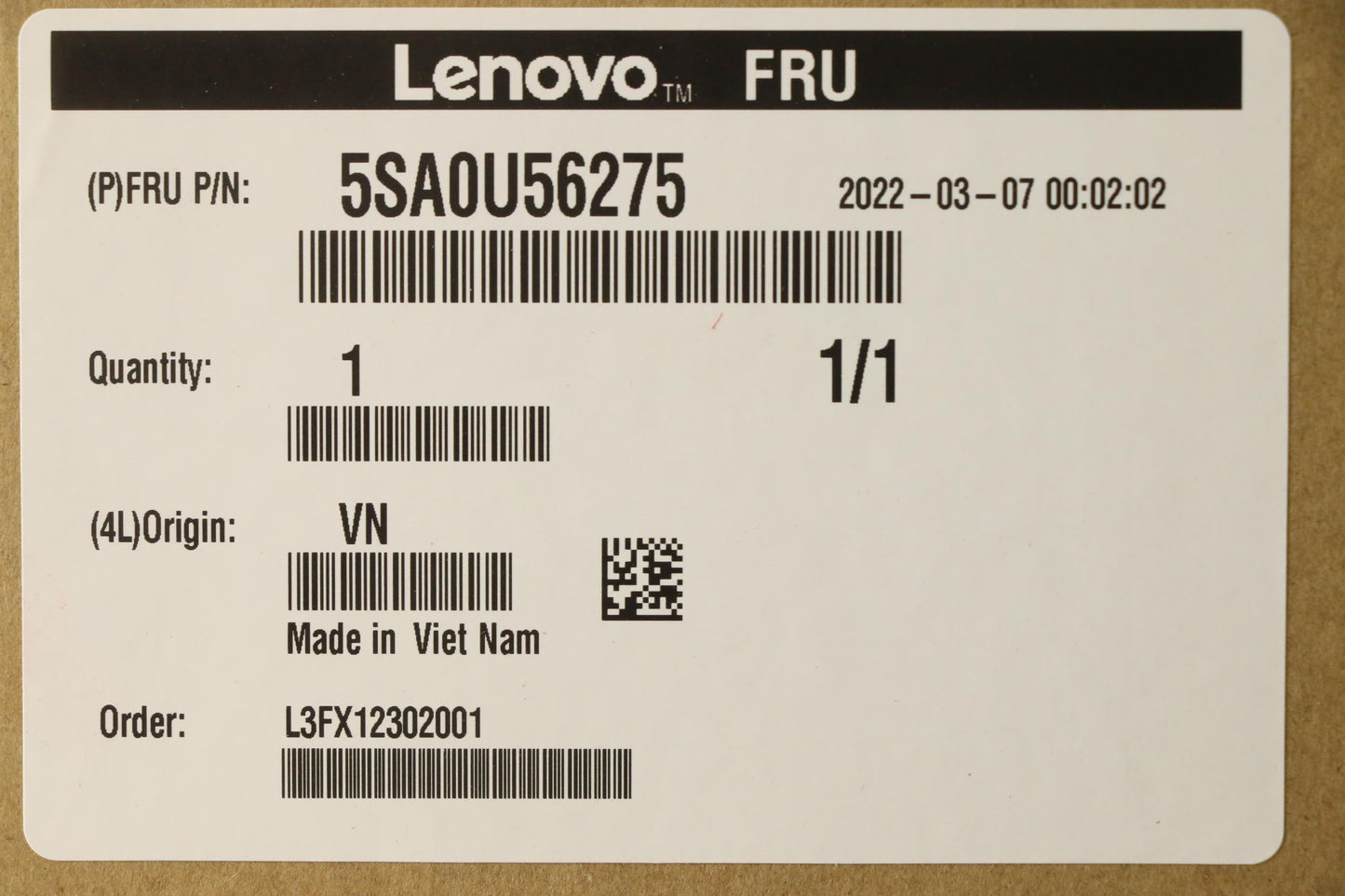 Lenovo Sp Pentium G6505T 3.6G 2C - 5SA0U56275
