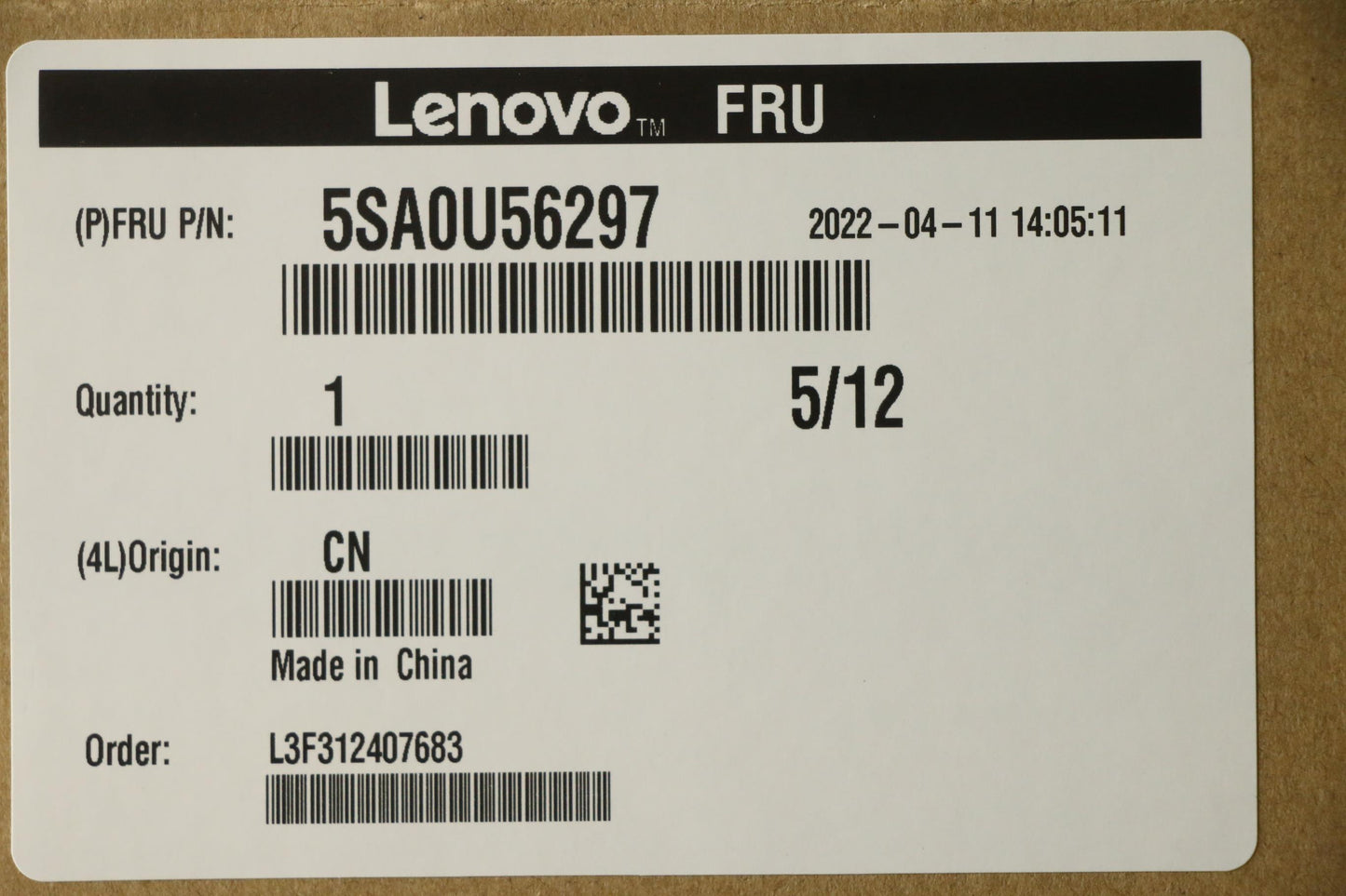 Lenovo Sp Amd Ryzen 3 5300Ge 3.6Ghz/4 - 5SA0U56297