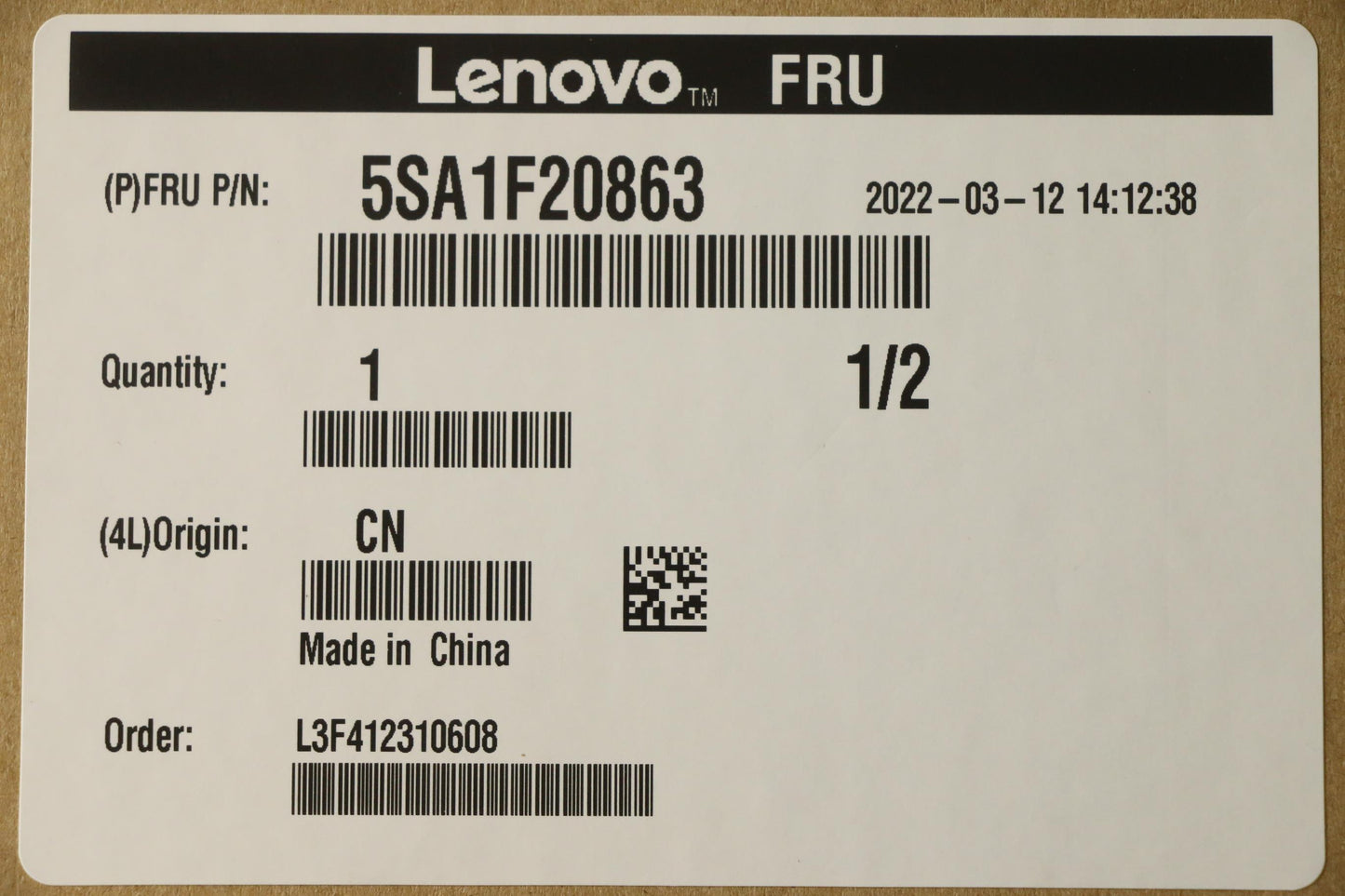 Lenovo Sp I5-12600T 2.1Ghz/6C/12T/18M - 5SA1F20863