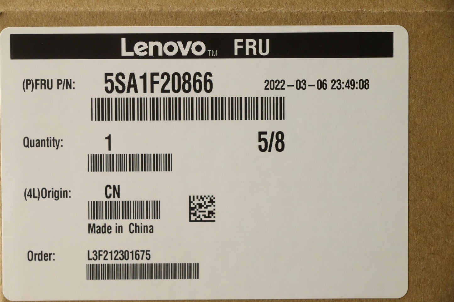 Lenovo (5SA1F20866) Intel i5-12400T 1.8GHz 6-Core Processor