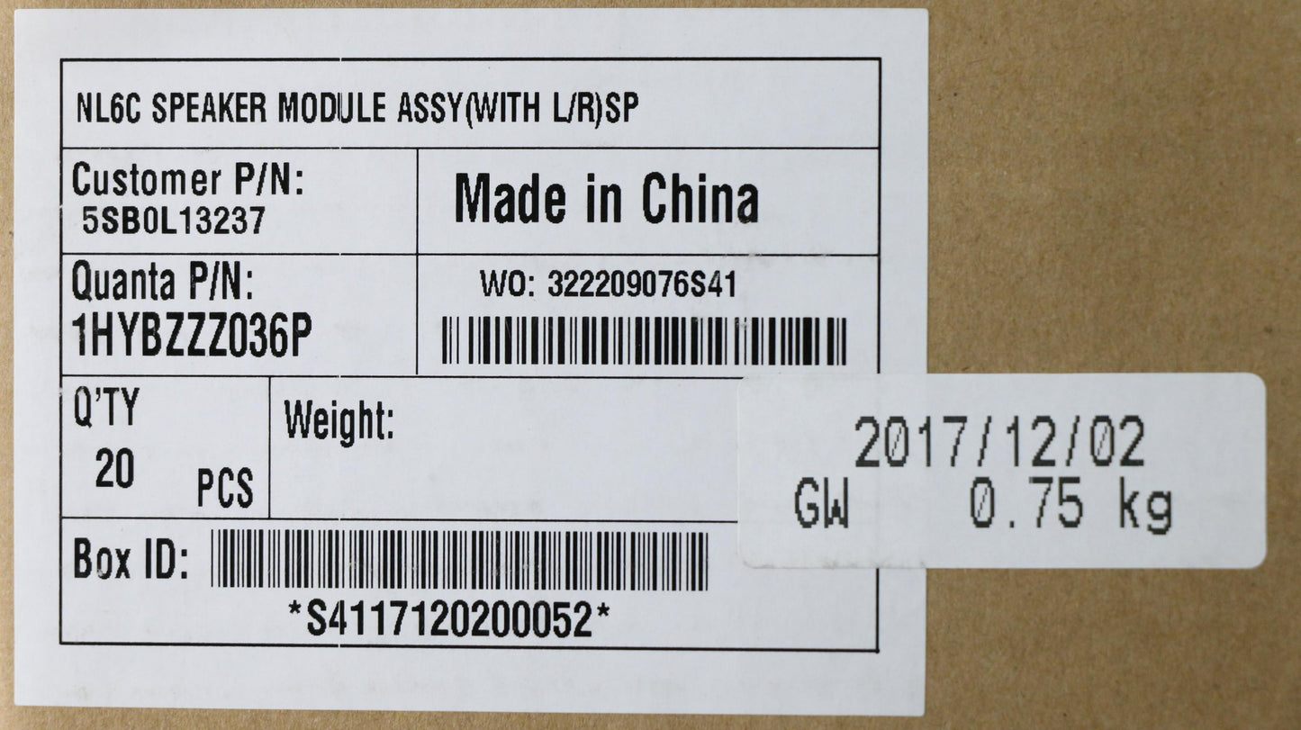 Lenovo Si Speakers Internal - 5SB0L13237