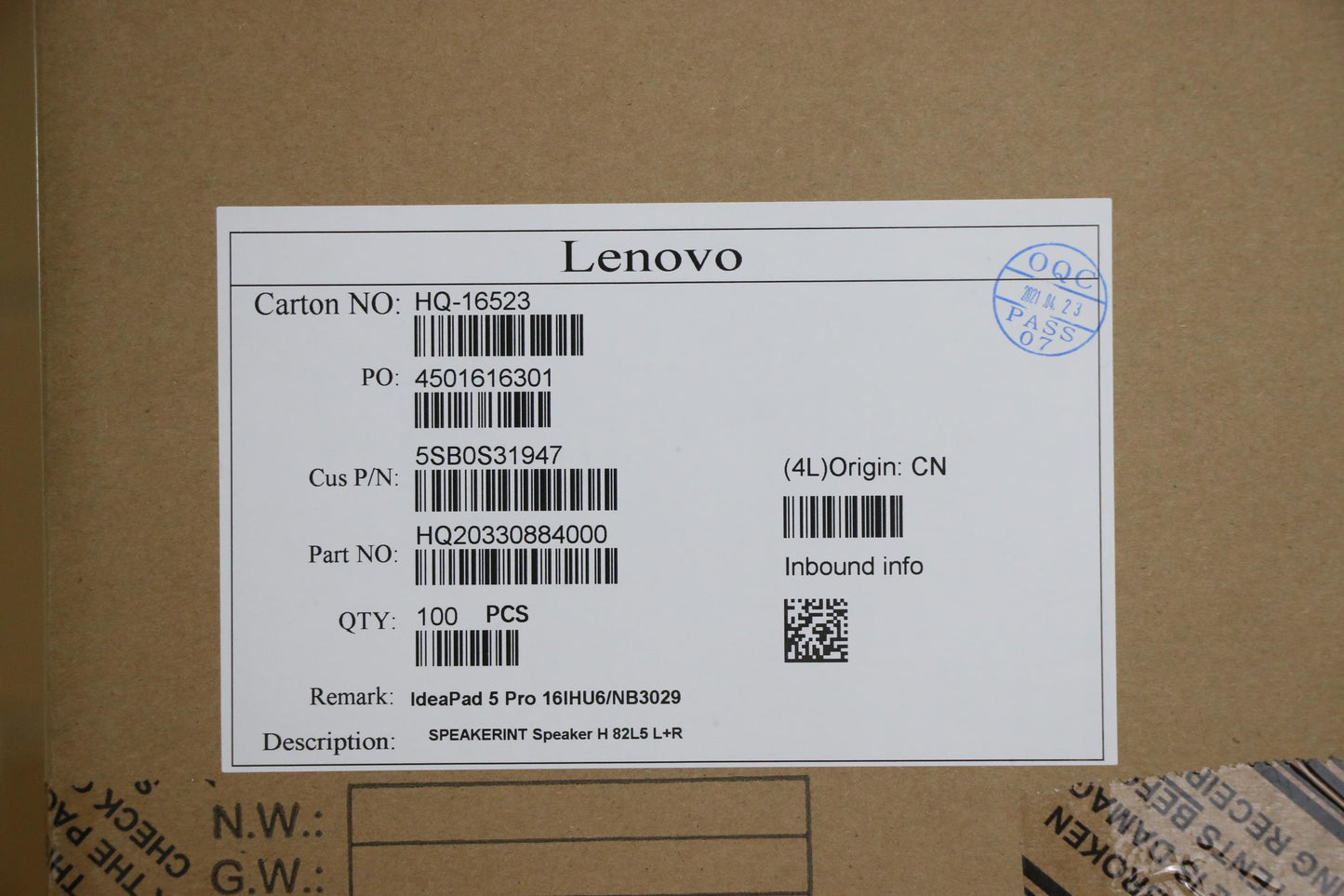 Lenovo Speakerint Speaker H 82L5 L+R - 5SB0S31947