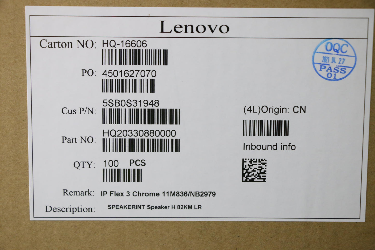 Lenovo Speakerint Speaker H 82Km Lr - 5SB0S31948