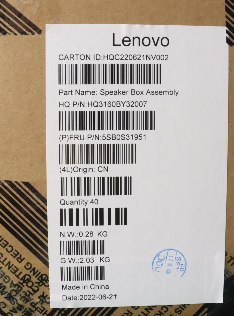 Lenovo Speakerint Speaker H 20Wh W/An - 5SB0S31951