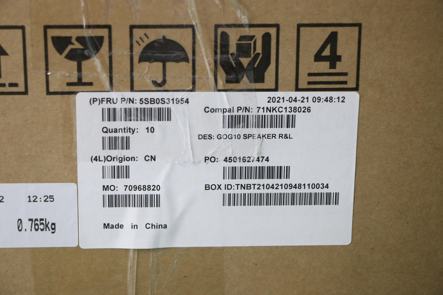 Lenovo Speakerint Speaker C 82K1 R&L - 5SB0S31954