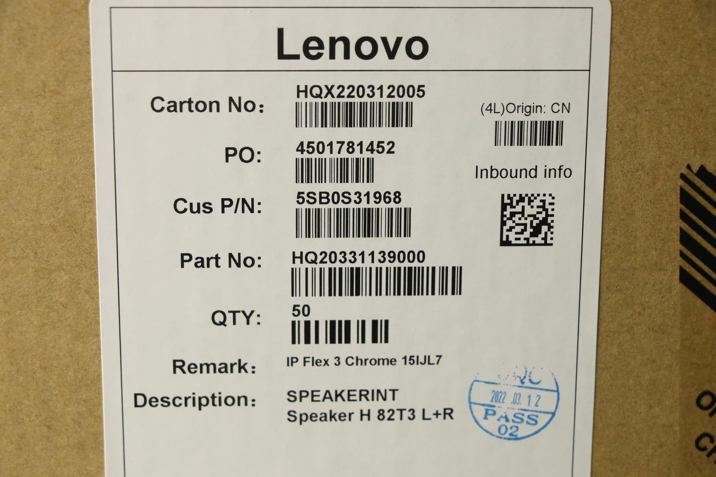 Lenovo Speakerint Speaker H 82T3 L+R - 5SB0S31968