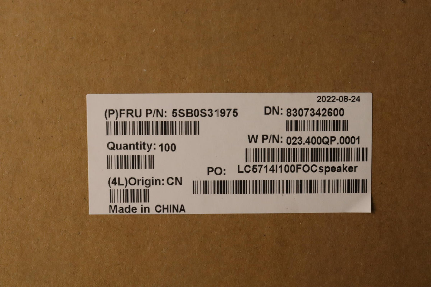 Lenovo Internal Speakers - 5SB0S31975