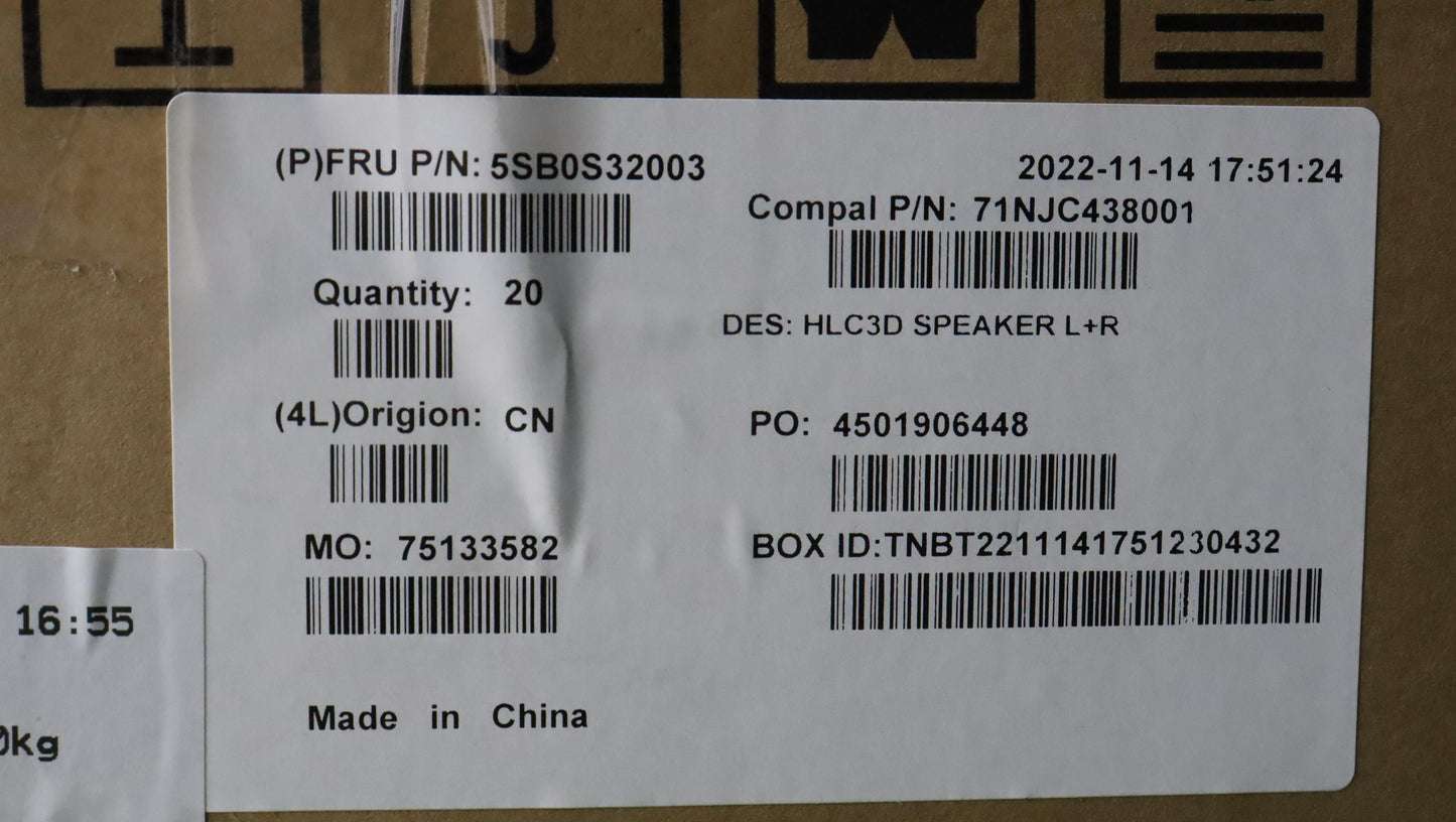 Lenovo Speakerint Speaker C 83B2 L+R - 5SB0S32003