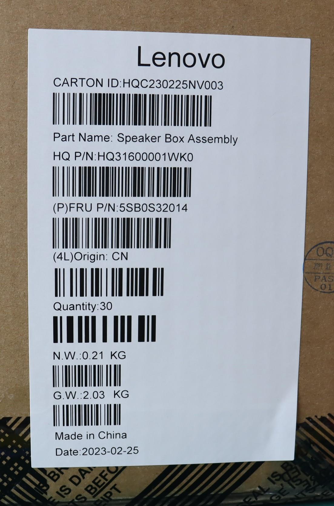 Lenovo Speakerint Speaker H 82Y7 L+R - 5SB0S32014