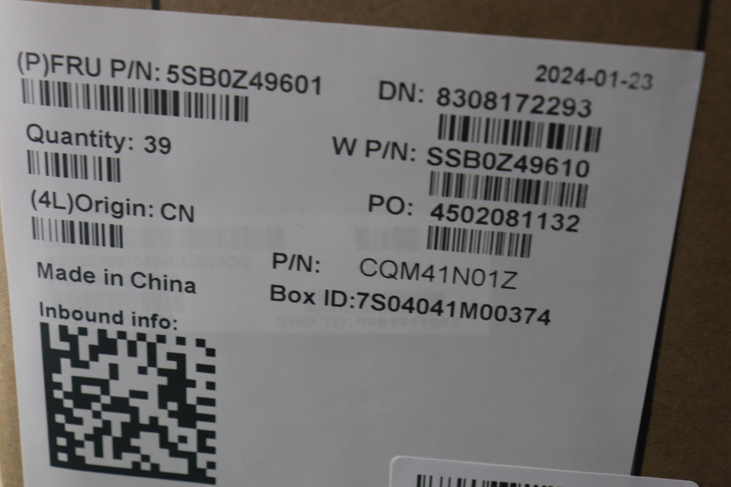 Lenovo Speakerint Fru Spk Tb13Sg2 341 - 5SB0Z49601