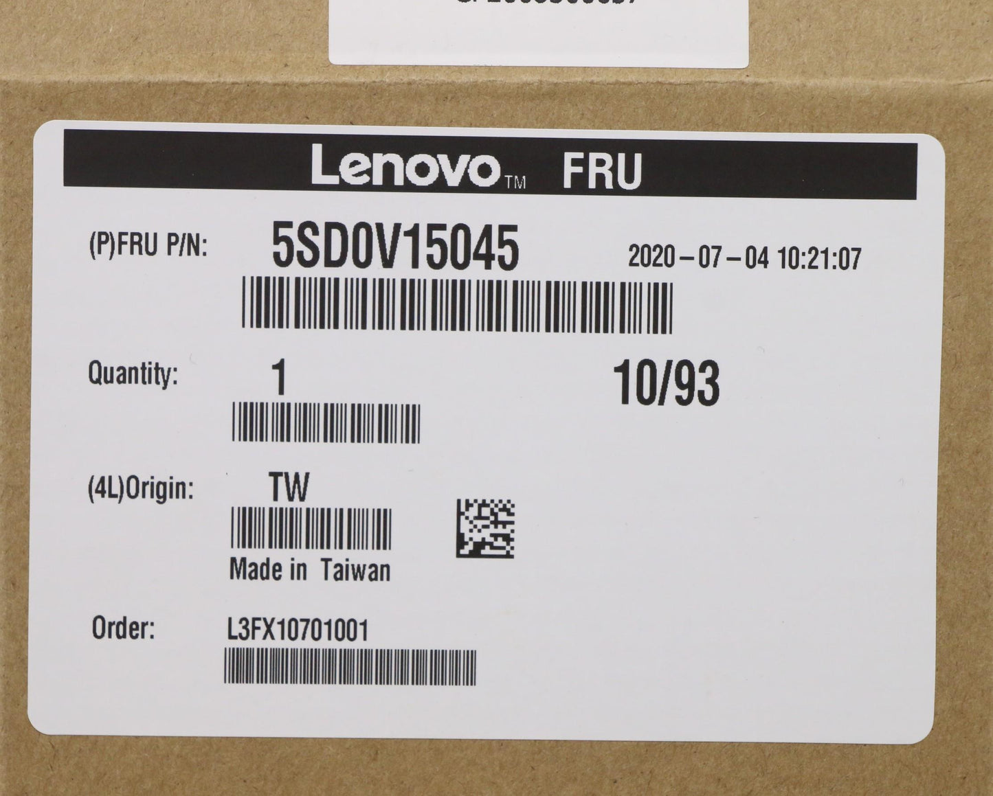 Lenovo Tary Asm Toshiba Xg6 256G - 5SD0V15045