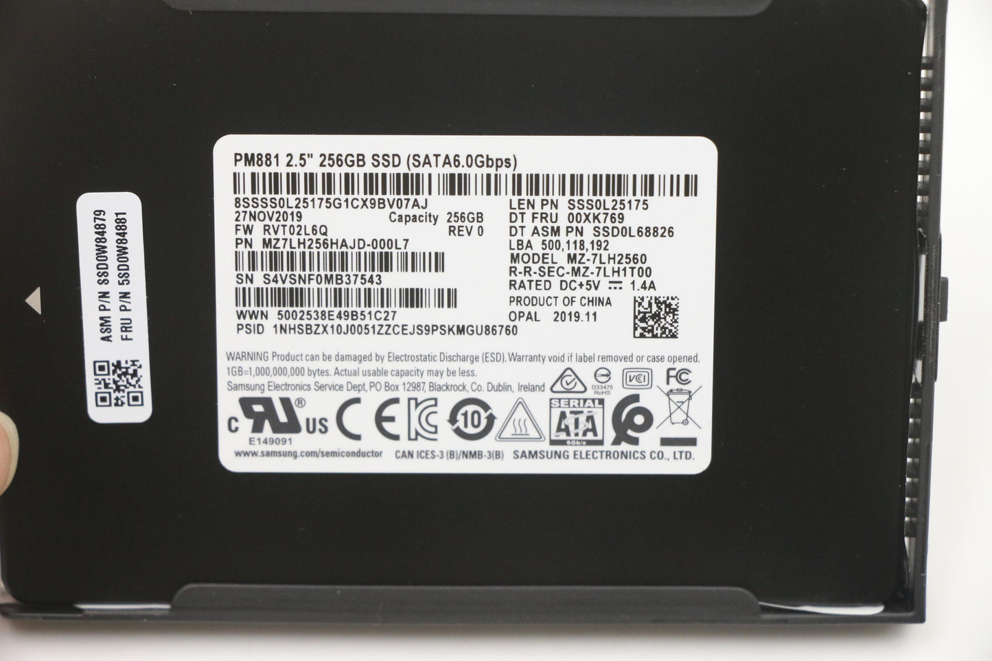 Lenovo Ssd Asm 256G 2.5 7Mm Sata6G S - 5SD0W84881