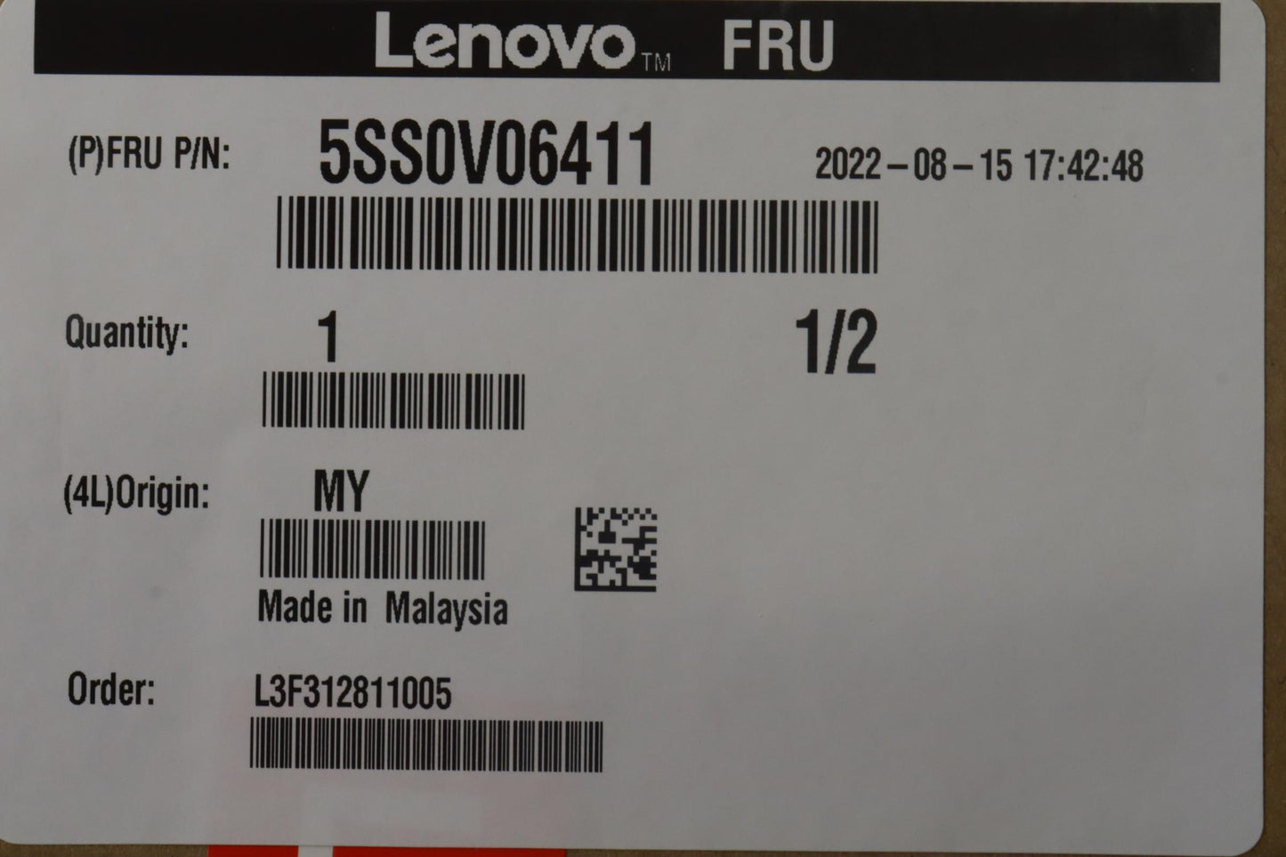 Lenovo Ssd Assembly 2T,M.22280,Pcie3X - 5SS0V06411
