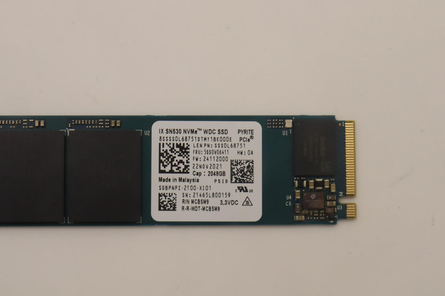 Lenovo Ssd Assembly 2T,M.22280,Pcie3X - 5SS0V06411