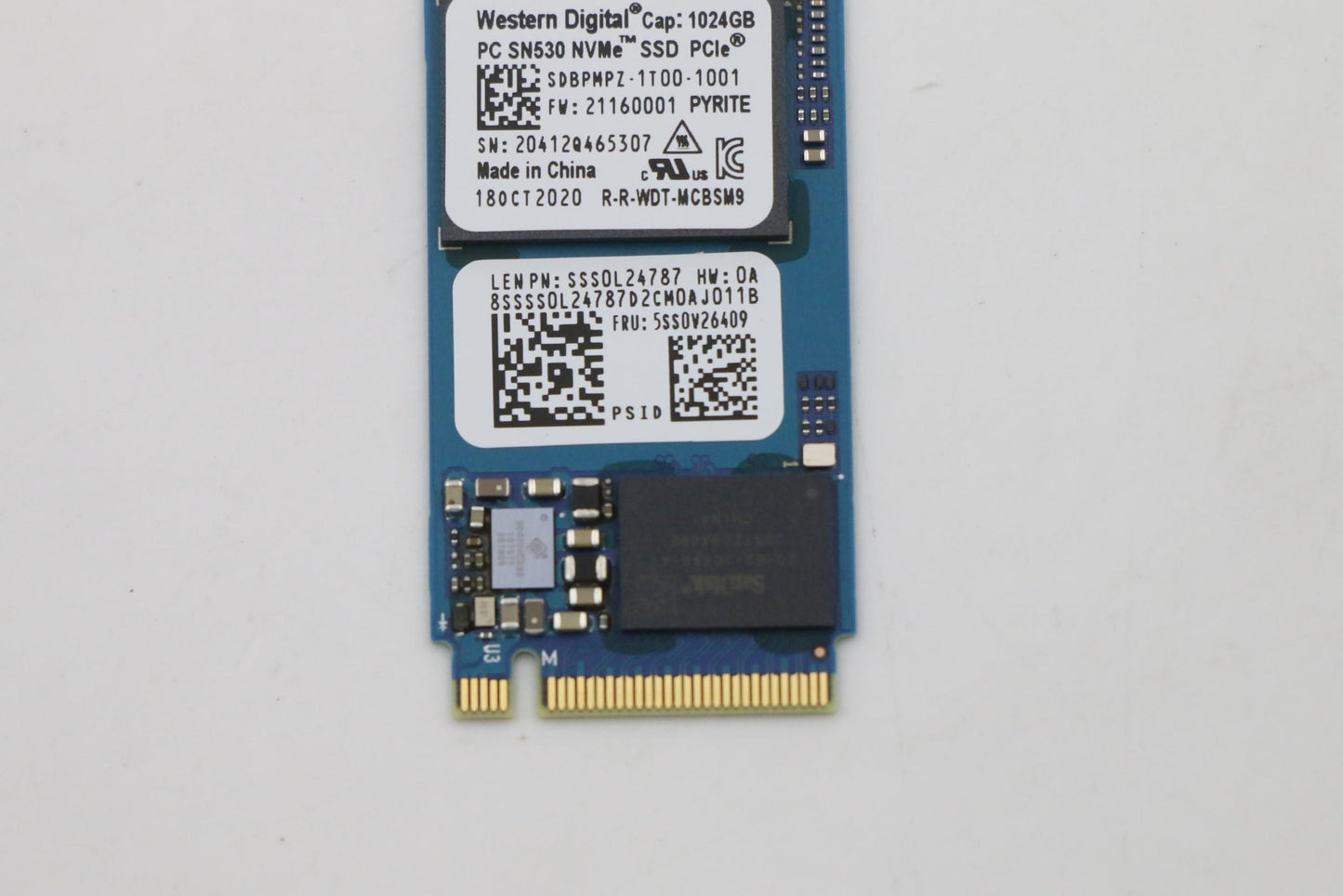 Lenovo (5SS0V26409) 1TB SSD, M.2 2242, PCIe 3x4, Western Digital