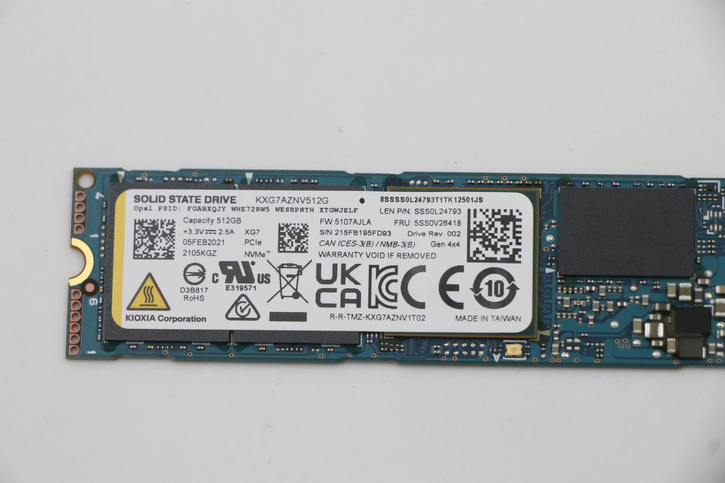 Lenovo Ssd_Asm 512G,M.2,2280,Pcie4X4, - 5SS0V26418