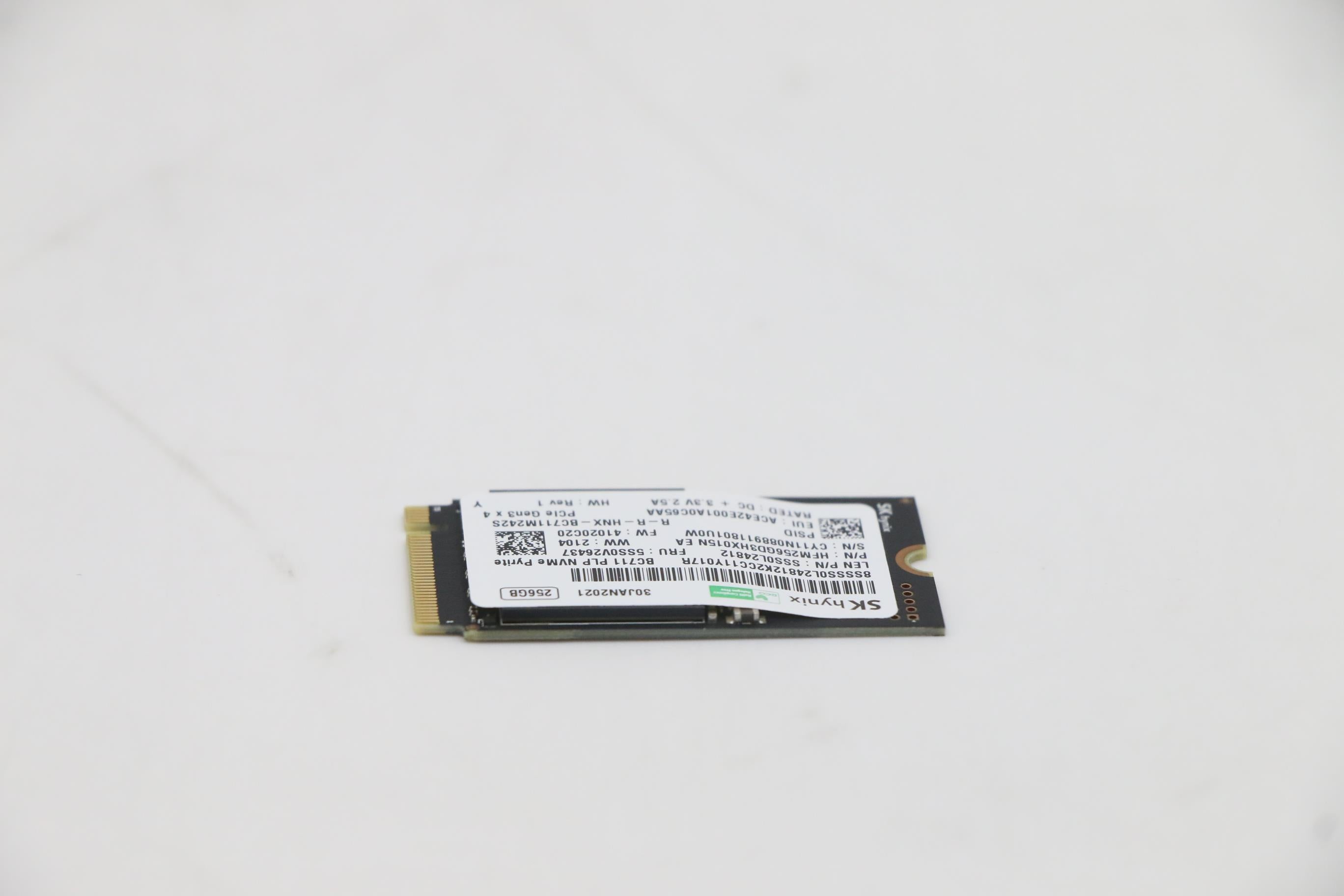 Lenovo SSD 256GB, M.2, 2242, PCIe 3x4, Standard, SK Hynix