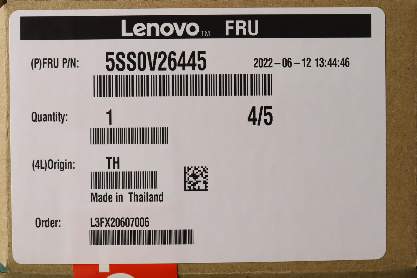 Lenovo 4T,M.2,2280,Pcie4X4,Kix, - 5SS0V26445