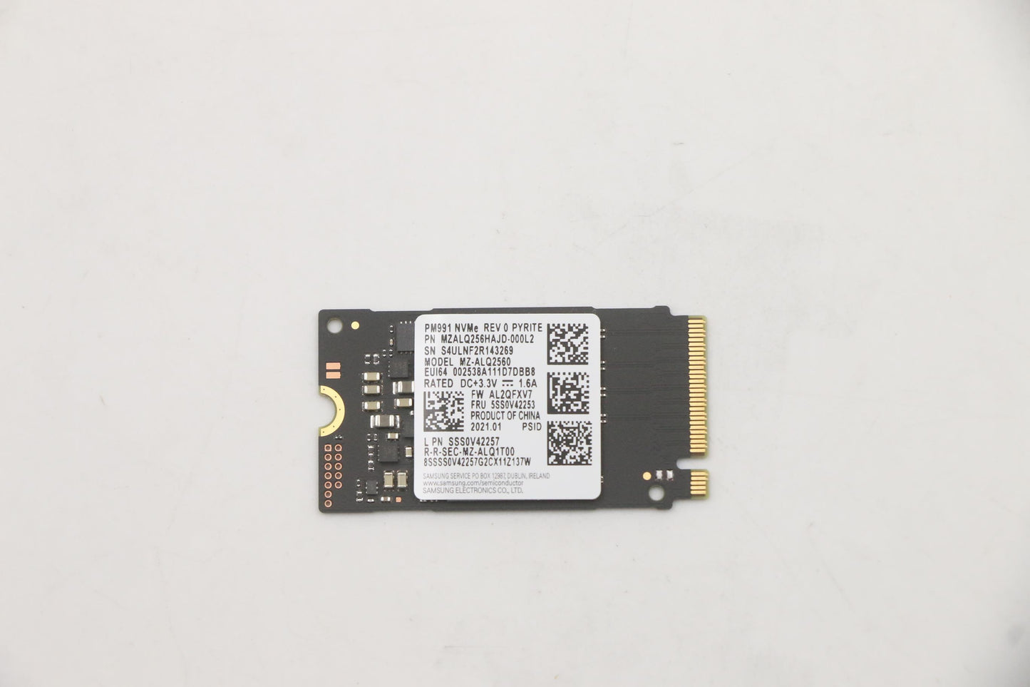 Lenovo Sam Pm991 256G M.2 Pcie 2242 S - 5SS0V42253