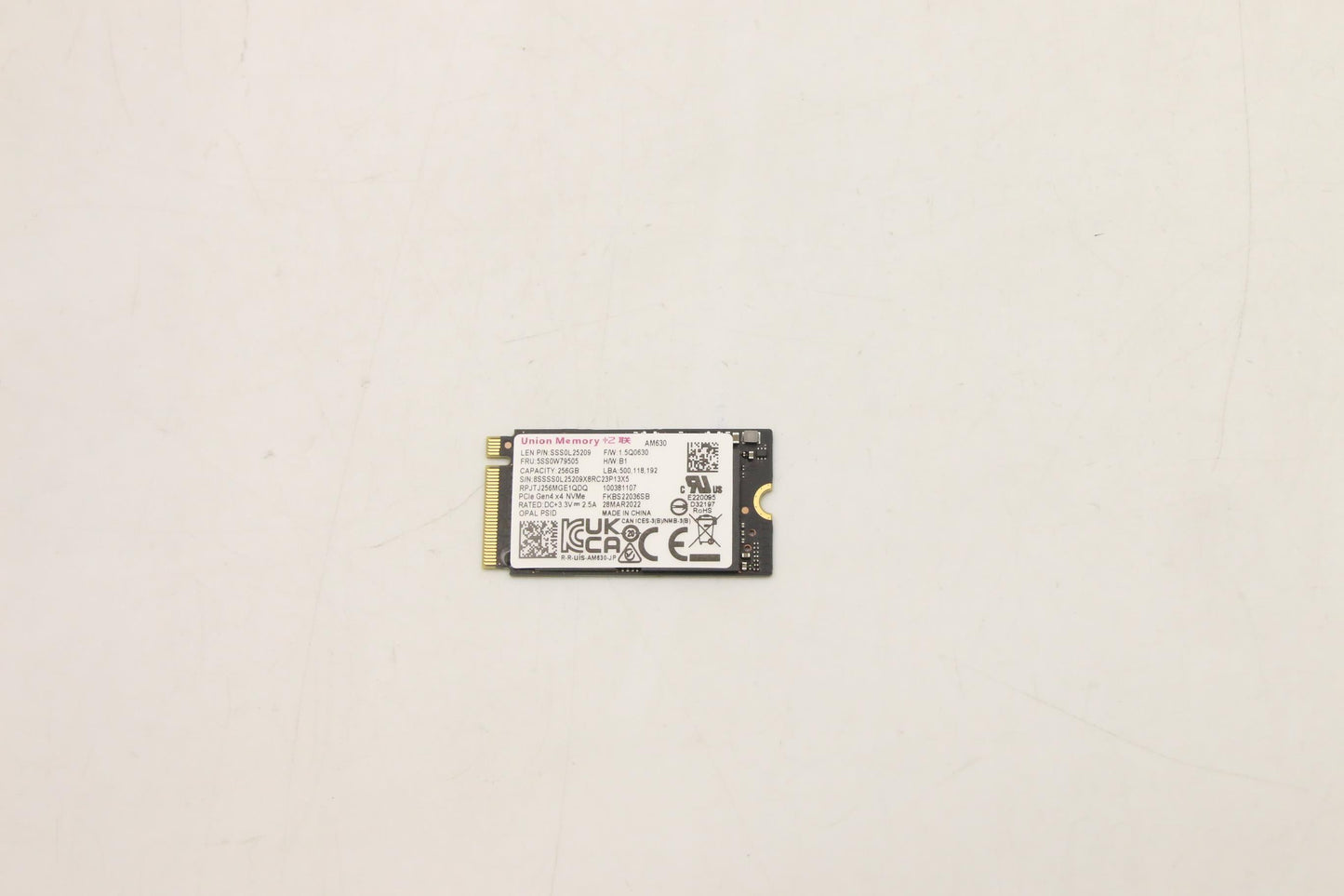 Lenovo Ssd Assembly 256G,M.2,2242,Pci - 5SS0W79505