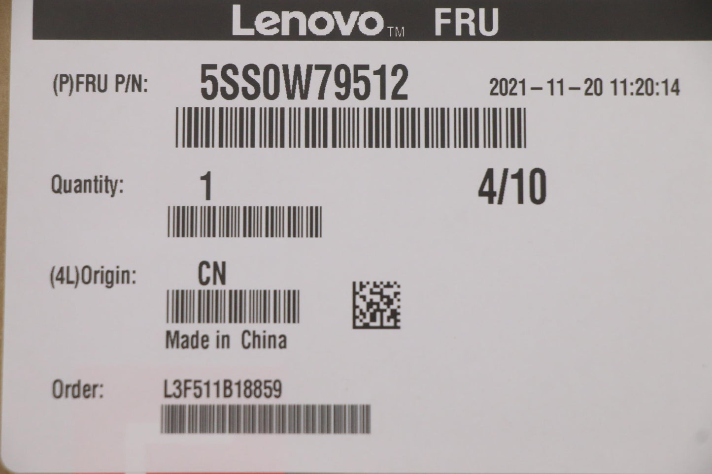 Lenovo Ssd Assembly 256G,M.2,2280,Pci - 5SS0W79512