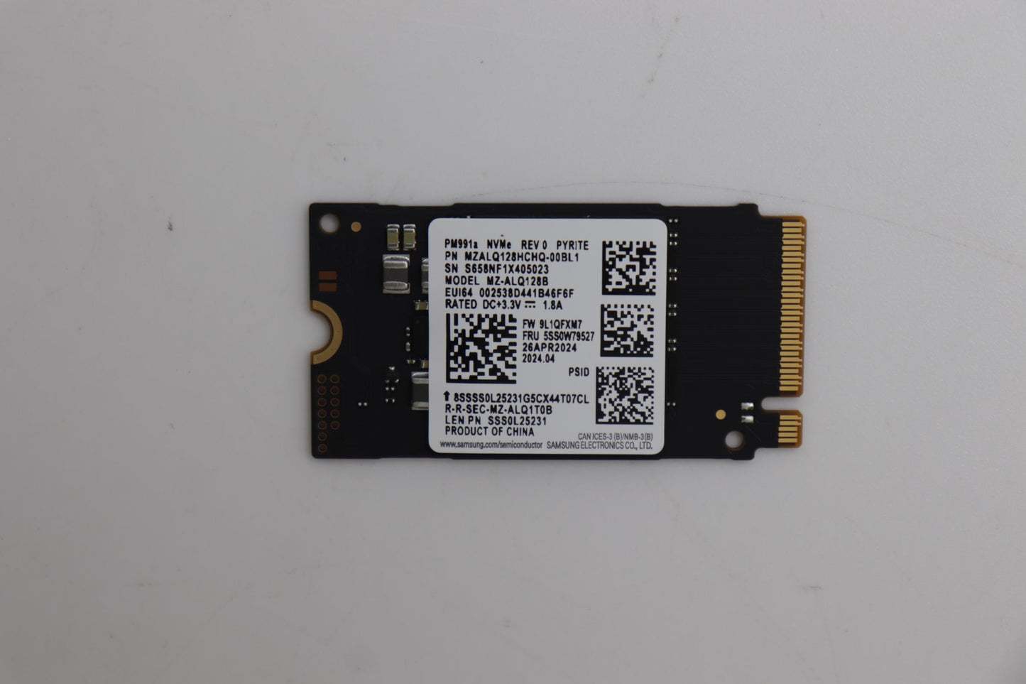 Lenovo Ssd_Asm 128G,M.2,2242,Pcie3X4, - 5SS0W79527