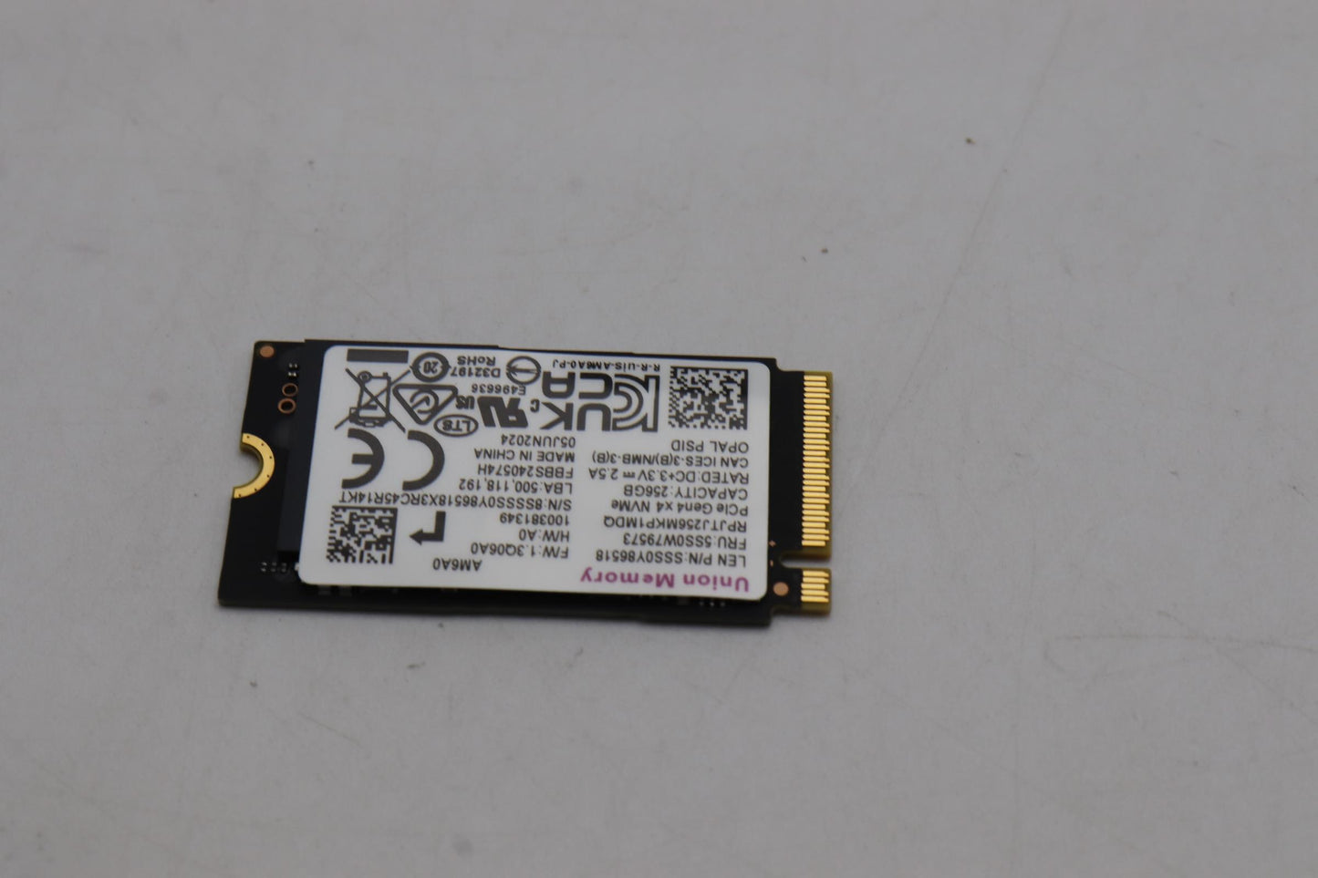 Lenovo Ssd_Asm 256G,M.2,2242,Pcie4X4, - 5SS0W79573