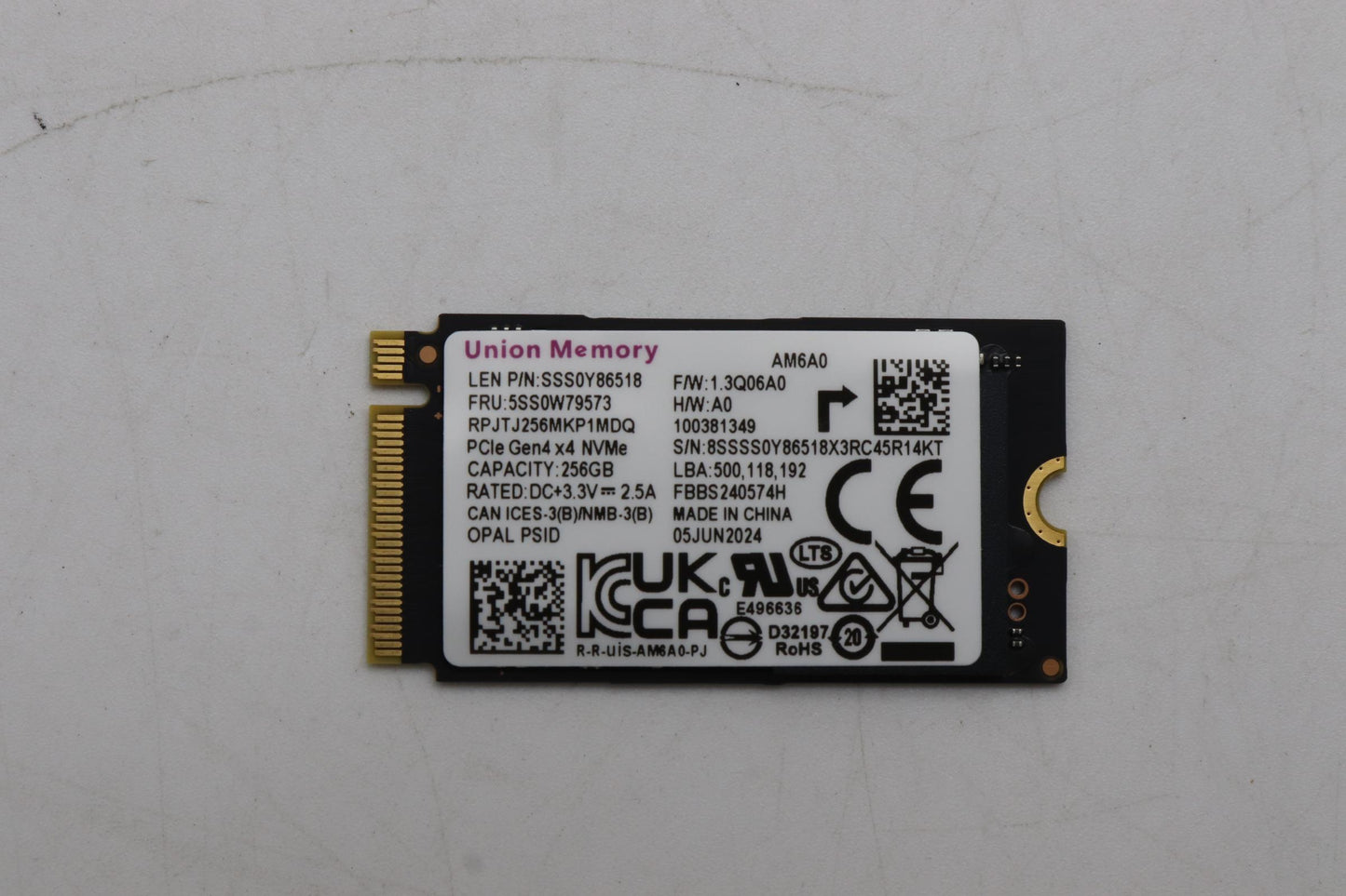 Lenovo Ssd_Asm 256G,M.2,2242,Pcie4X4, - 5SS0W79573
