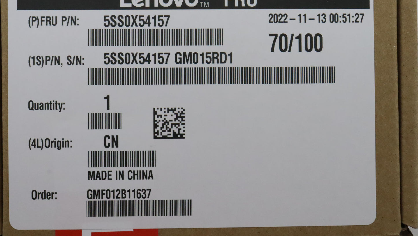 Lenovo Ssd Wd Sn530 1T Pcie 2242 Ssd - 5SS0X54157