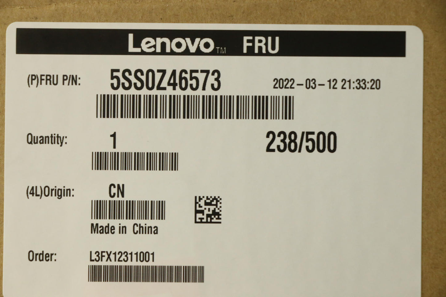 Lenovo Ssd Hynix Bc711 256G M.2 Pcie - 5SS0Z46573