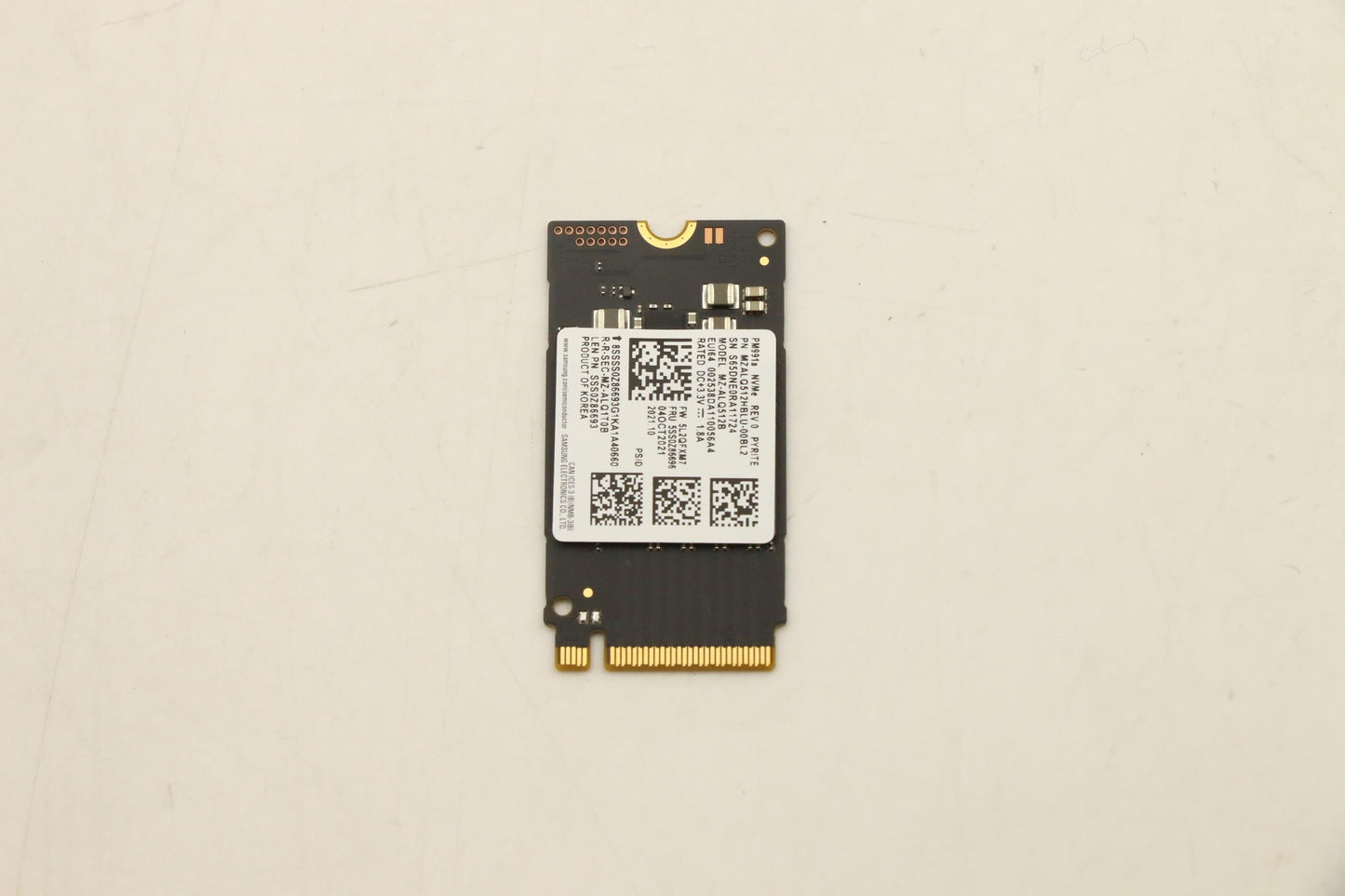 Lenovo (5SS0Z86696) 512GB SSD, M.2 2242, PCIe 3.0 x4, Standard, Samsung