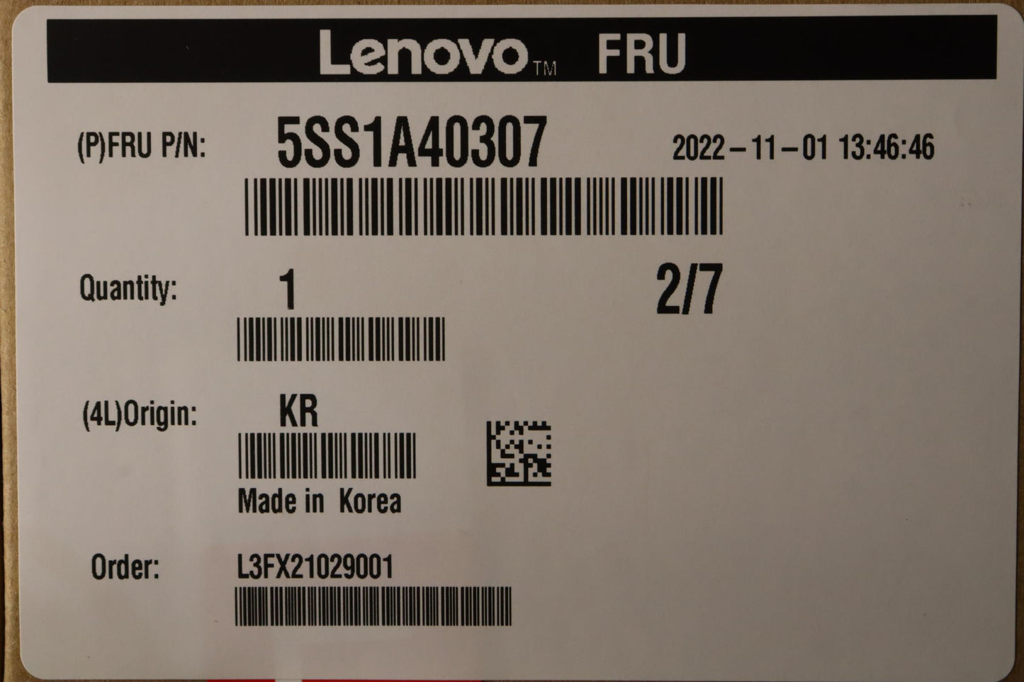 Lenovo Ssd Hny Pc711 256G M.2 Pcie 22 - 5SS1A40307