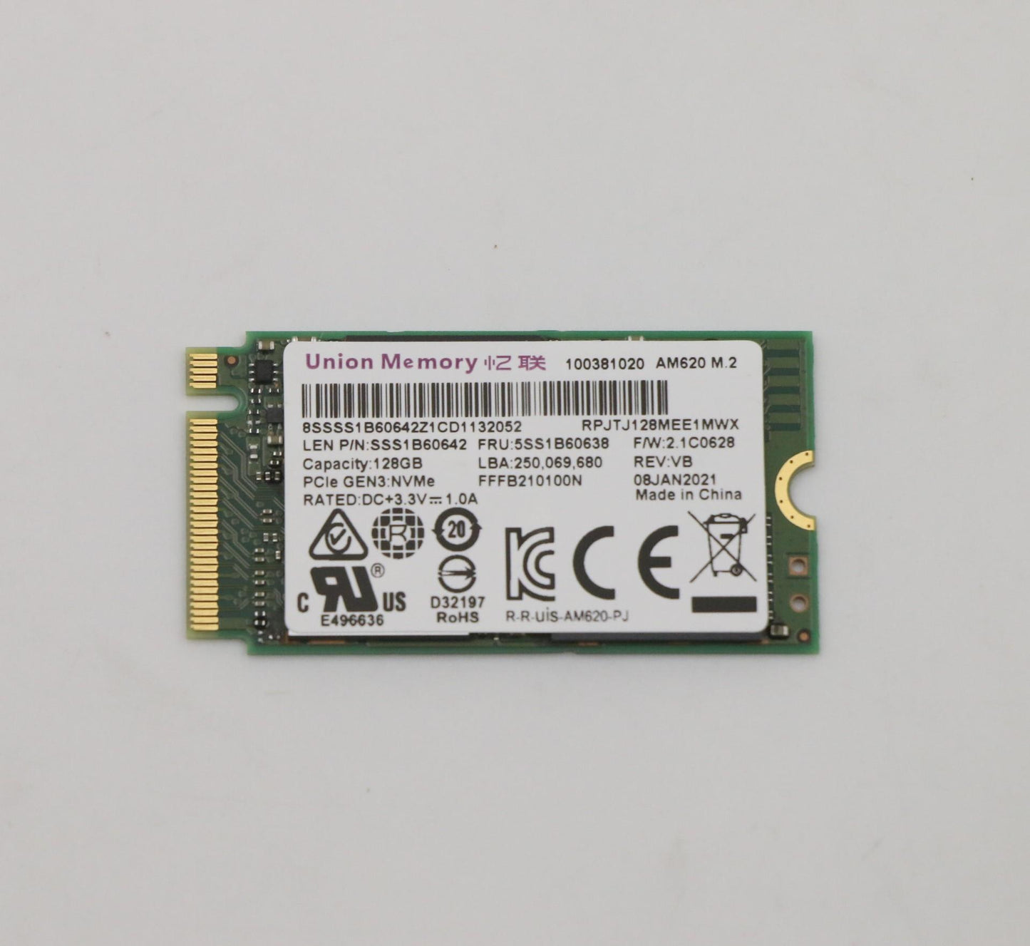 Lenovo Ssd Umis Am620 128G M.2 Pcie 2 - 5SS1B60638