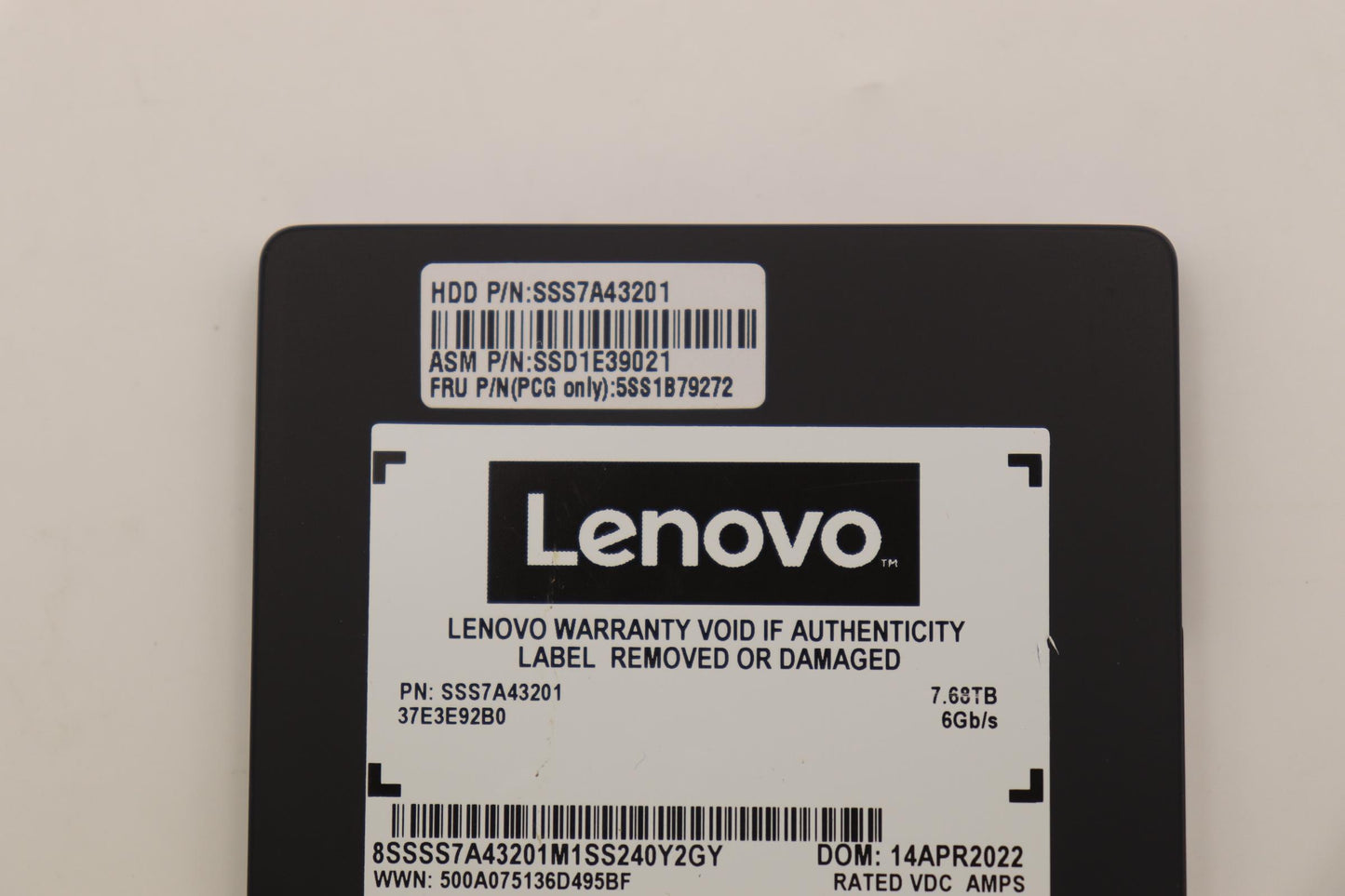 Lenovo Ssd Assembly 7.68T 2.5 Sata Mi - 5SS1B79272