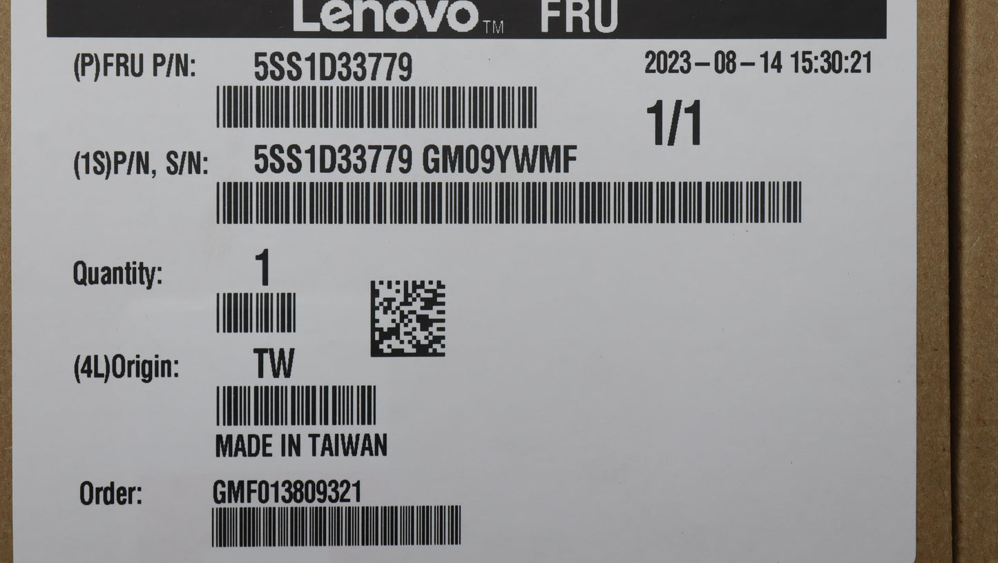 Lenovo 4TB SSD, M.2 2280, PCIe 4x4, OPAL, Kioxia - 5SS1D33779