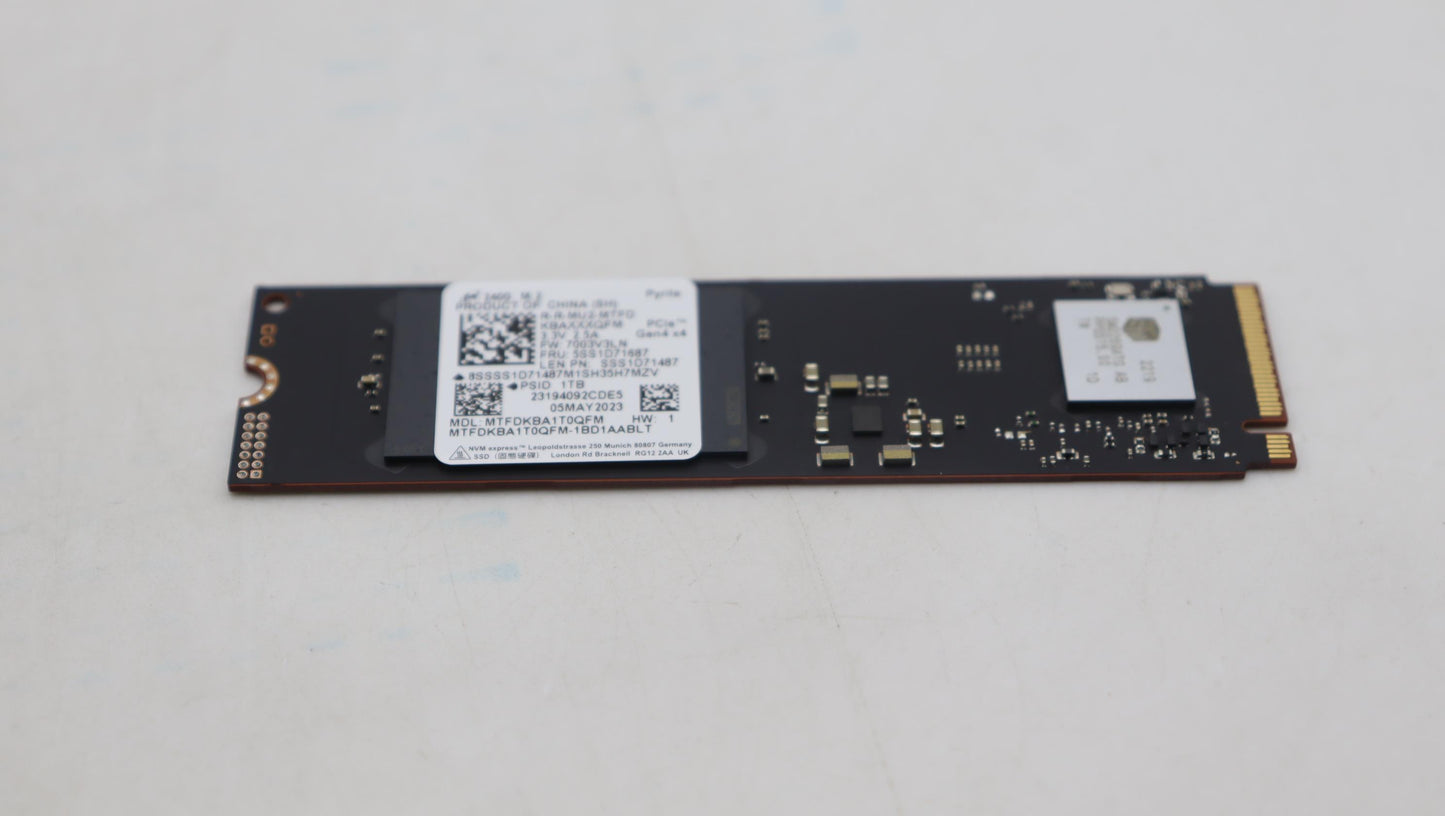 Lenovo Ssd_Asm 1Tb,M.2,2280,Pcie4X4,M - 5SS1D71687