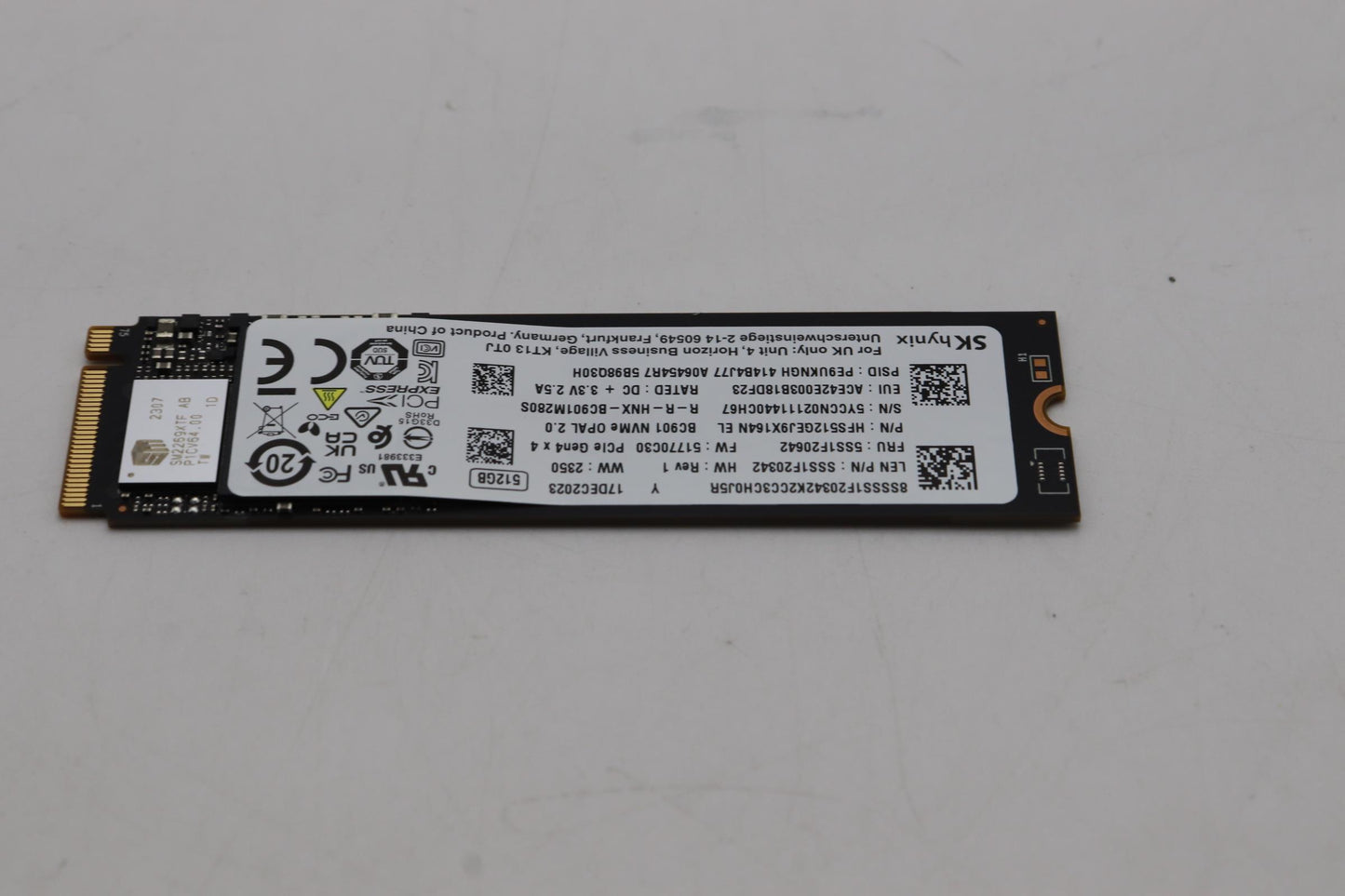 Lenovo Ssd_Asm 512G,M.2,2280,Pcie4X4, - 5SS1F20642