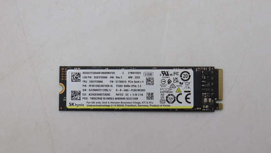 Lenovo 512GB M.2 SSD, 2280, PCIe4X4, OPAL, SK Hynix - 5SS1F20644