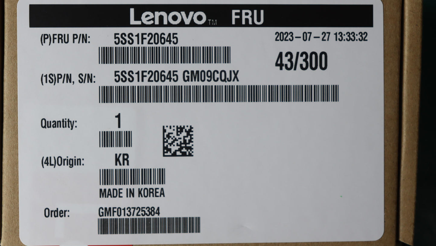 Lenovo 1TB SSD, M.2, 2280, PCIe 4x4, OPAL, Samsung - 5SS0W79571