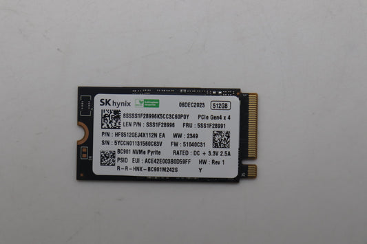 Lenovo 512GB SSD, M.2 2242, PCIe 4x4, UMIS - 5SS1D05472