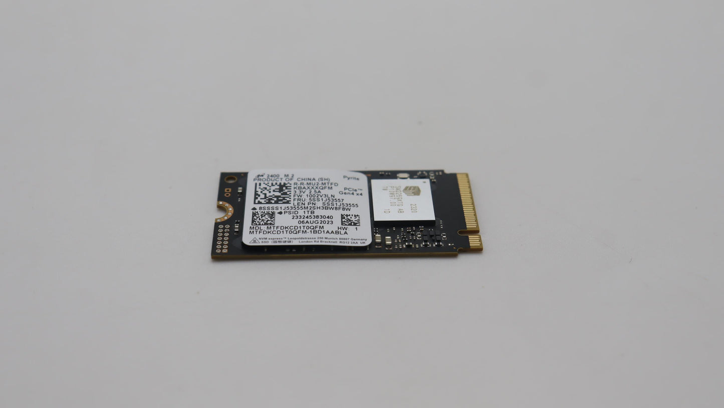 Lenovo Ssd Mic 2400 1T 2242 Pcie G4 X - 5SS1J53557