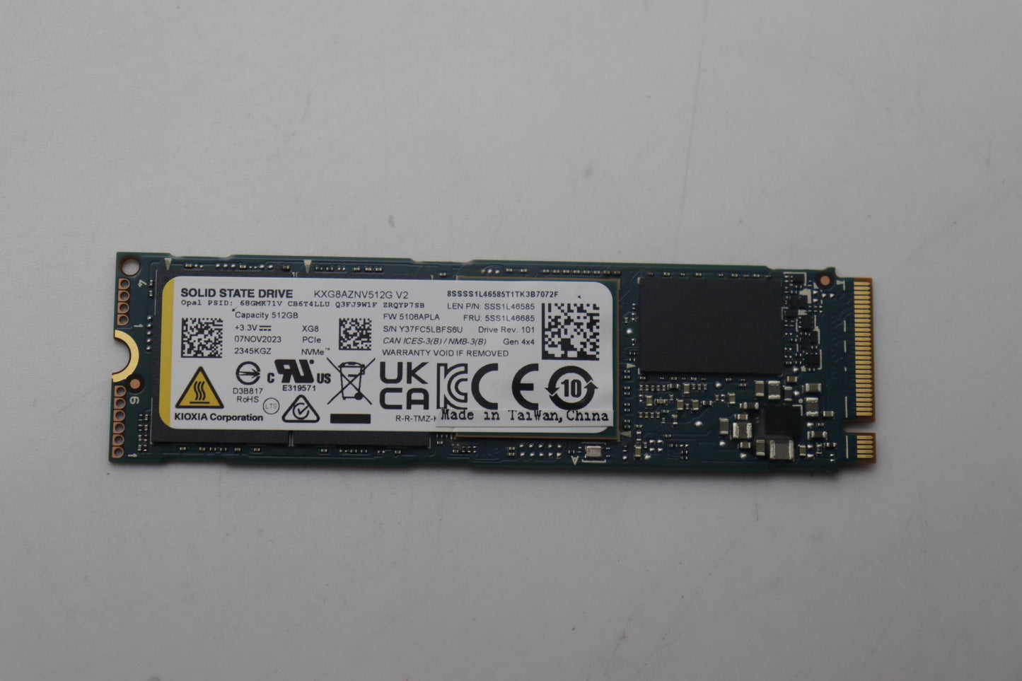 Lenovo Ssd_Asm 512G,M.2,2280,Pc - 5SS1L46685