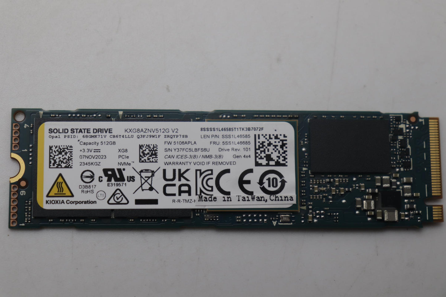 Lenovo Ssd_Asm 512G,M.2,2280,Pc - 5SS1L46685